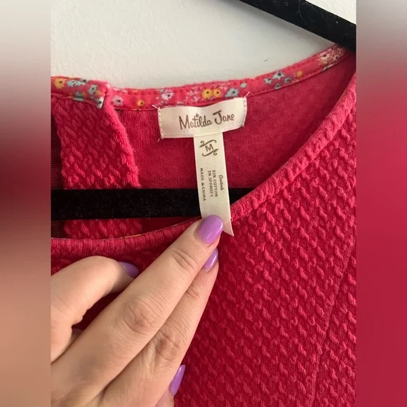 Matilda Jane Virginia Dress Textured Sheath Dress Size Medium - Picture 4 of 7